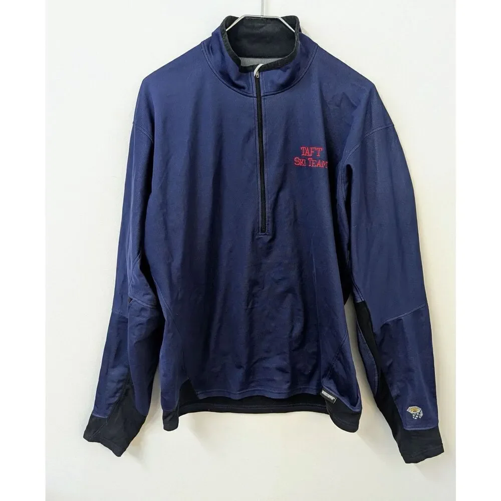 Mens Mountain Hardwear Softshell 1/4 Zip Pullover Windstopper‎ Windbreaker XL
